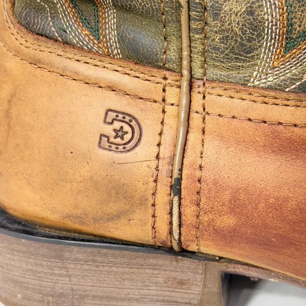 Durango Rebel Pro Womens 8.5M Western Boots Brown Olive Green Leather DRD0378 - Picture 11 of 16